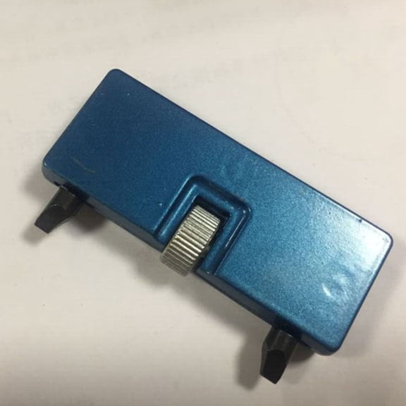 Raindrops 1Pcs Watch Case Back Removal Tool Blue Metal for Watchmakers and DIY