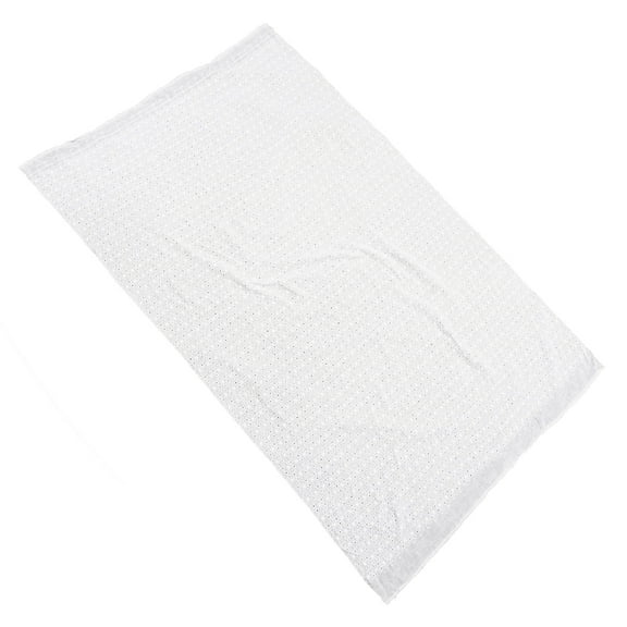 Raindrops 1Pcs White Floral Embroidered Lace Trim for Party Decorative Wrapping Square 35.8x51.2in Polyester Milk Shreds