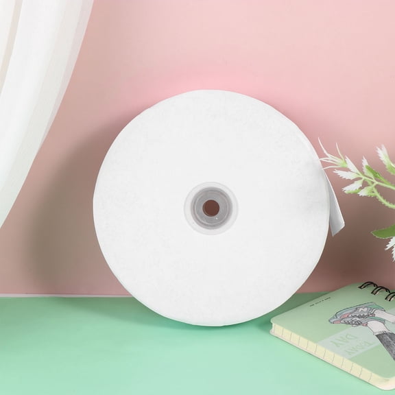 Raindrops White Floral Polyester Ribbon 1pc Decorative Craft Ribbon for Wrapping and Festive Decorations