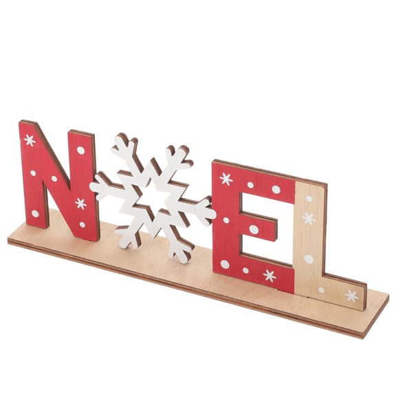 Raindrops Christmas Party Christmas Noel Wood Sign Assorted Color 1Pack