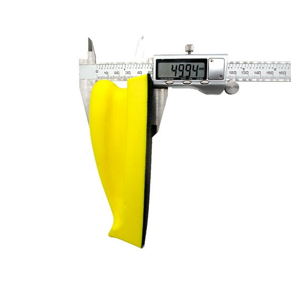 Raindrops 1Pcs Yellow Rectangular Pu Foam Sanding Backing Pads for Hand Polishing and Buffing