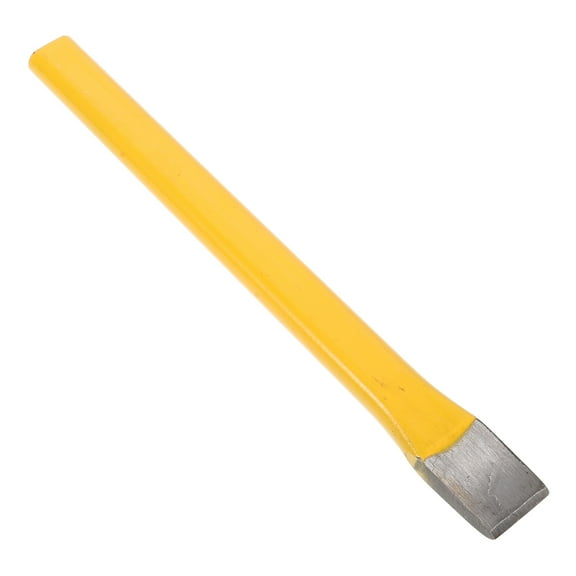 Raindrops 1Pcs Yellow Steel Chisel for Masonry Chiseling and Metalworking Tools 11.8X1.0X0.4In