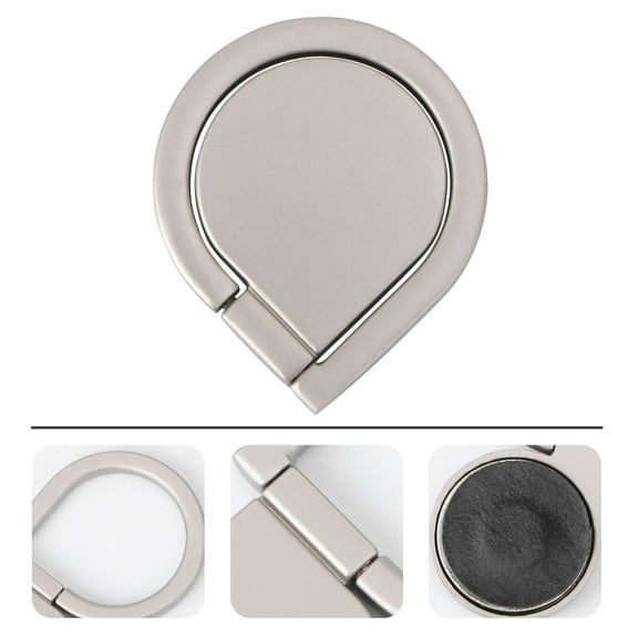 Raindrops 1Set 4.30X3.00X0.15CM Metal Flame Shape 360 Degrees Rotation Cell Phone Ring Holder Grip Stand
