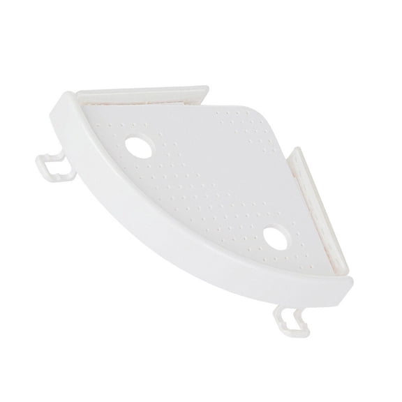 FOMIYES White Triangle Storage Holder 1Pc, Easy to Install Organizer for Kitchen and Bathroom Spaces