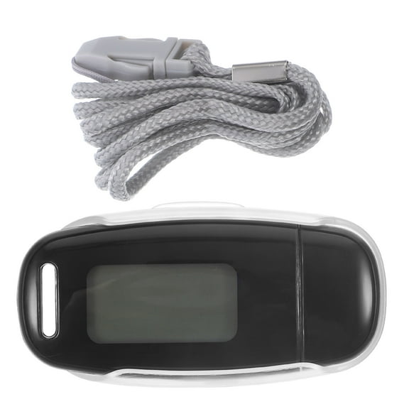 Raindrops 1Set Convenient Walking Counter Black Portable Pedometer for Fitness and Exercise