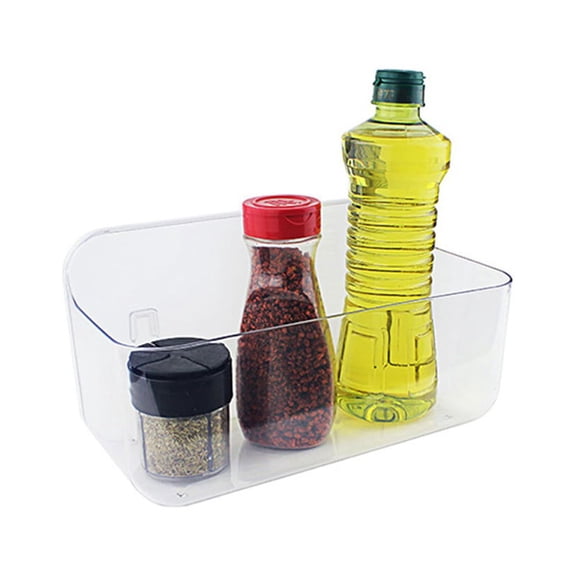 Raindrops Transparent Plastic Storage Rack with Cups, 1 Set Bathroom Organizer Container for Wall Mount