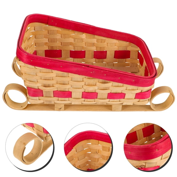 Raindrops 1Set Decorative Sled Tabletop Decoration Sleigh Shape for Home Decoration Christmas Ornament present