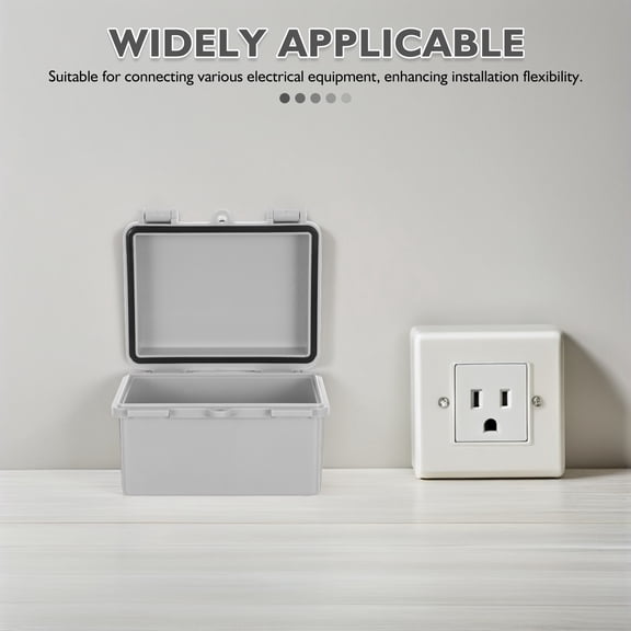 Raindrops 1Set Weatherproof Plastic Outdoor Electrical Distribution Box with Quick Access Latch