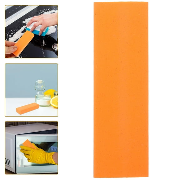 Raindrops 1Set Eraser Rectangular Orange Rubber Fiberglass For Kitchen Supplies And Car Rust Removal