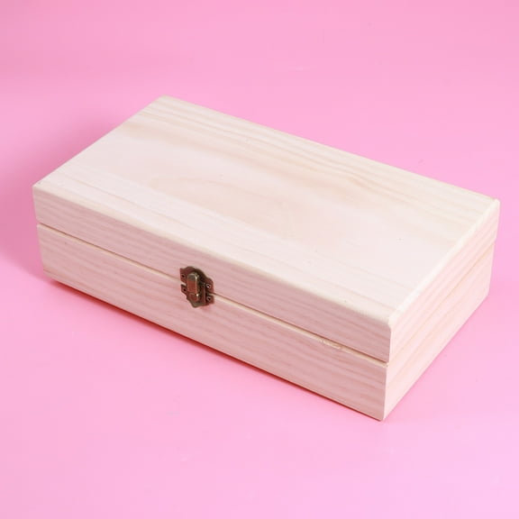 Raindrops 1Set Essential Oil Bottle Storage Case Light Brown Wooden Rectangular Organizer Box For Travel And Display