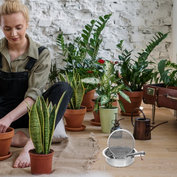 Raindrops Garden Soil Sifter Stainless Steel Compost Screen for Gardening 1Set