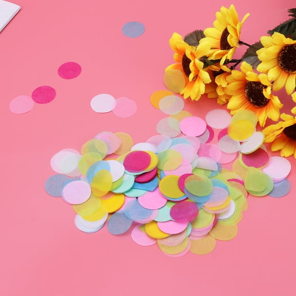 Raindrops Birthday Confetti for Table Romantic Paper 1 Set in Assorted Colors