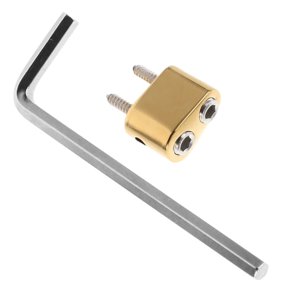 Raindrops 1Set Golden Headless Guitar Bridge String Lock for Bass Guitar with Independent Lock Design and Stable Tuning