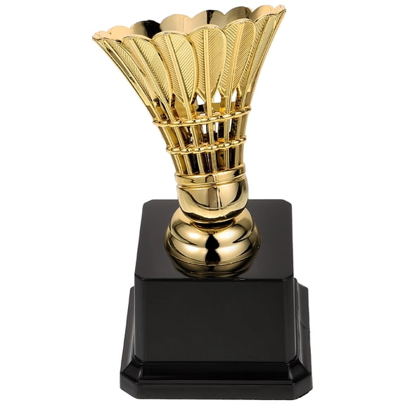 Raindrops 1Set Golden Plastic Trophy Award For Badminton Enthusiasts Prizes