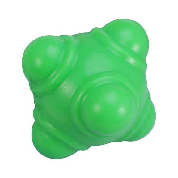 Raindrops 1Set Green Hexagonal Silicone Reaction Ball Sports Training Aid for Athletes and Players 6x0.3937in