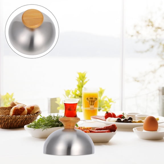 Raindrops 1Set Hamburger Cover with Cheese Melting Dome for Grilling and Barbecue 5.5x5.5x3.5in