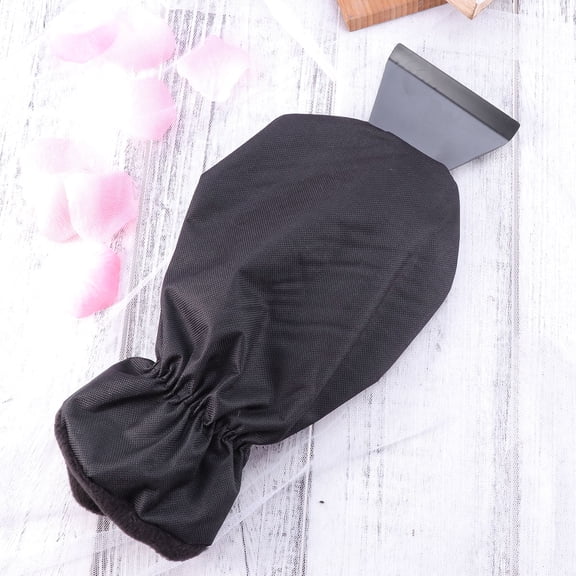 Raindrops 1Set Ice Scraping Gloves for Car Window Brushes in Winter with ABS and Oxford Fabric