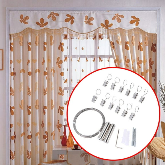 Raindrops Indoor Clothesline Set with Stainless Steel Wire Rope for Home, Clinic, Laundry Room Use