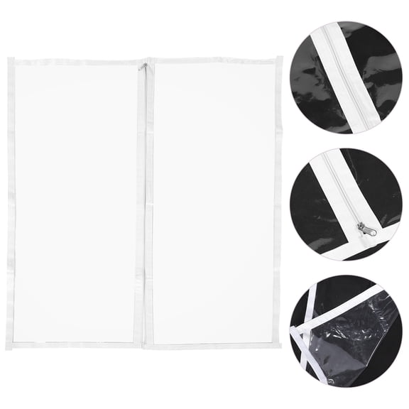 Raindrops White TPU Window Film Set with Thermal Insulation, Privacy , and Weather Resistant Features