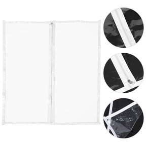 Raindrops White TPU Window Film Set with Thermal Insulation, Privacy , and Weather Resistant Features