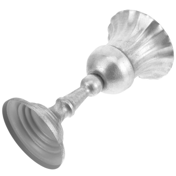 Raindrops 1Set Iron Flower Vase in Tall Cylinder Shape for 9.4X4.9in Silver