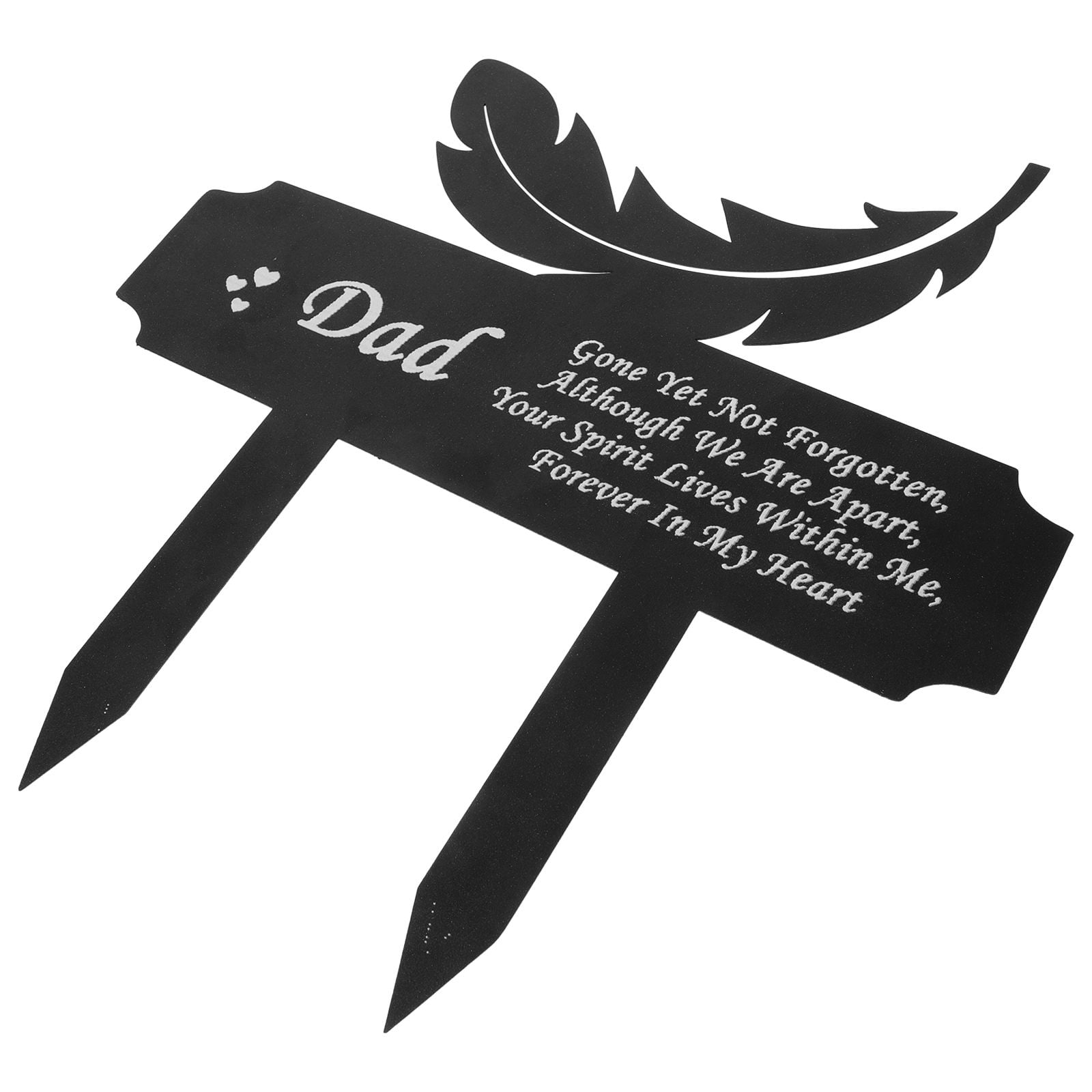 Raindrops 1Set Iron Grave Marker Rectangular For Grave Site Stakes ...