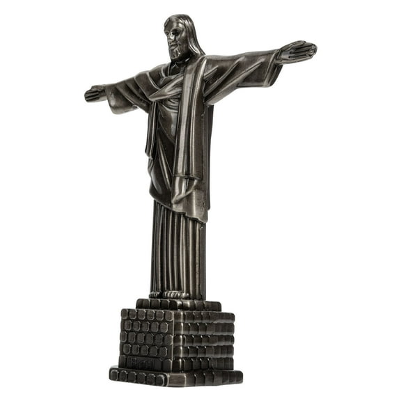 Raindrops 1Set Jesus Statue Indoor Silver Standing Figure Holy Appearance