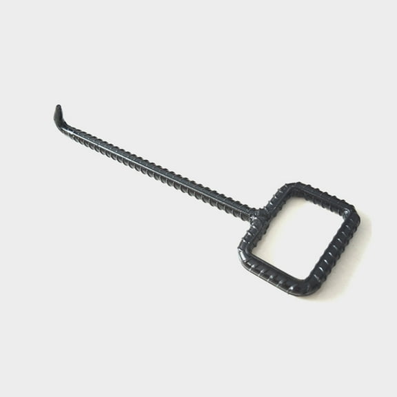 Raindrops 1Set Manhole Cover Lifting Hook for Manhole Lifter Black Steel for Outdoor Maintenance
