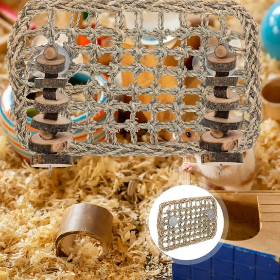 Raindrops 1Set Edible Natural Chewing Mat for Rabbits Guinea Pigs and Small Cage Pets