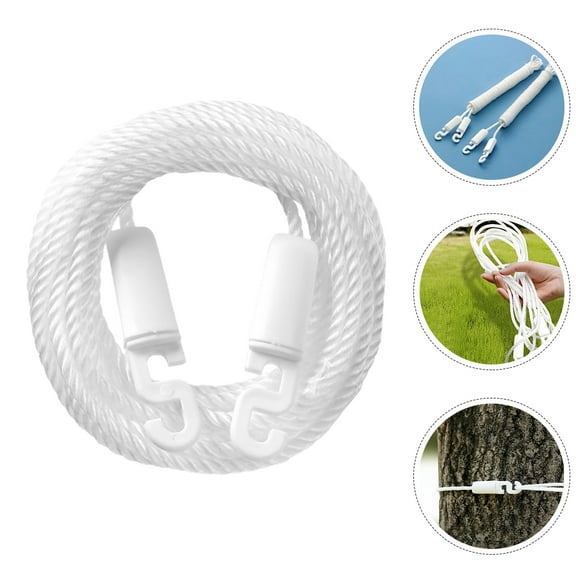 Raindrops 1Set Outdoor Laundry Line With Windproof And Anti Skid Features In White For Efficient Drying