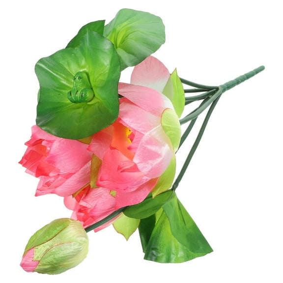 Raindrops 1Set Pink Red Plastic Flower Decors for Home and Office Use