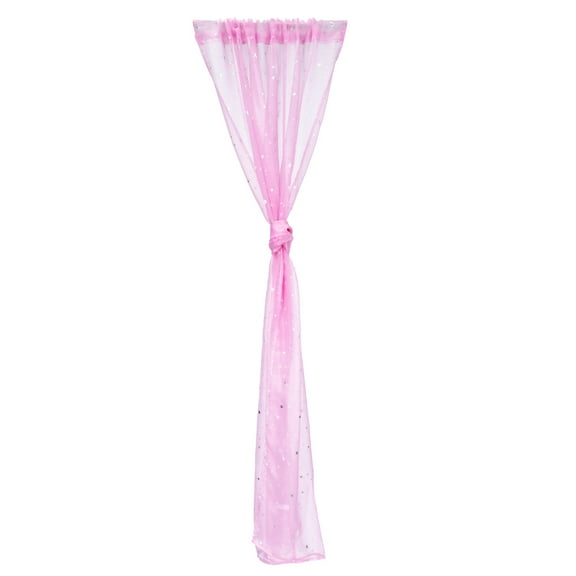 Raindrops 1Set Pink Sheer Curtains for Living Room and Bedroom with Rectangular Shape