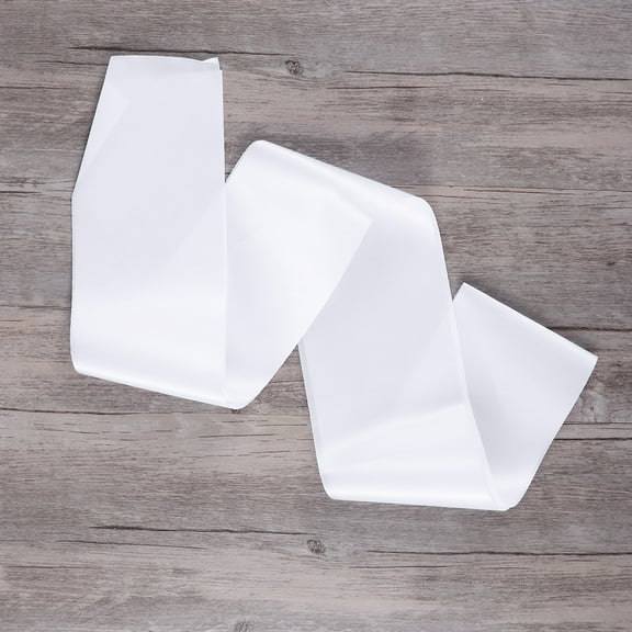 Raindrops 1Set Plain White Satin Sashes for Maternity Baby Shower and Bachelorette Celebrations