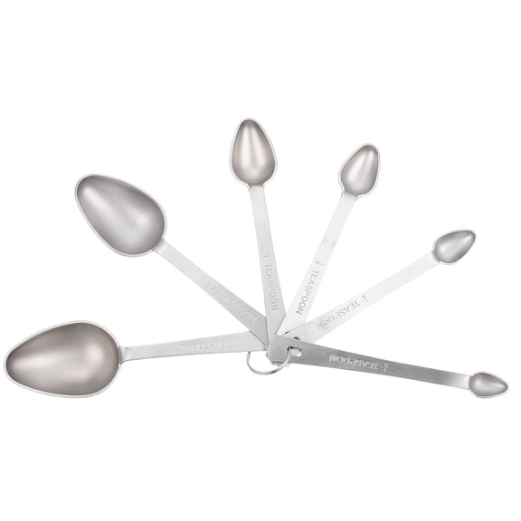 Raindrops 1 Set Kitchen Measuring Spoon Stainless Steel Coffee Bean Scoop Smooth and Wear Resistant