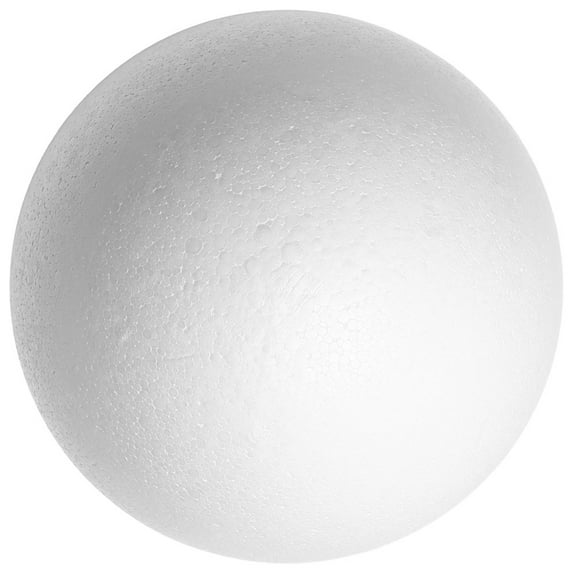 Raindrops White Polystyrene 1 Set for Crafts, School Projects, Unpainted Foam Spheres for Use