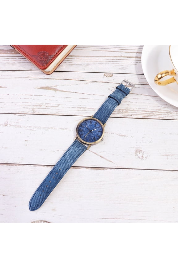 1Set Quartz Watch Delicate Watch Fashionable Alloy Navy Precise Moving Students Women