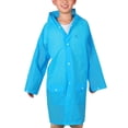 thumbnail image 1 of Raindrops 1Set Rain Jacket Poncho Kids Blue EVA for Traveling and Sporting Events, 1 of 7
