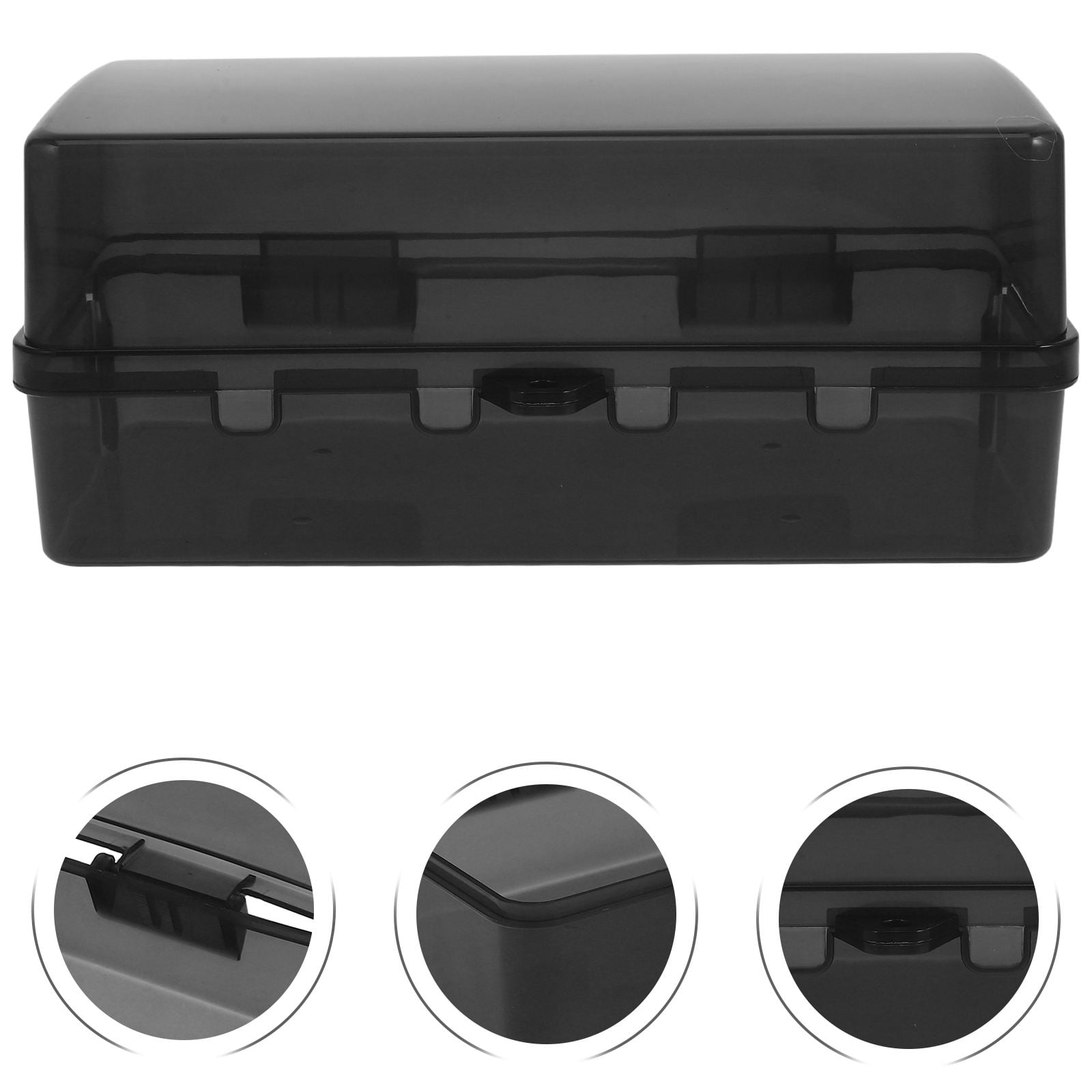 Raindrops 1Set Rectangular Plastic Electrical Box Black for Waterproof and Weatherproof Outdoor Use 11.02X4.13X3.66in