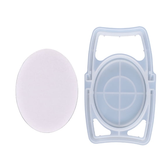 FOMIYES Casting Tray with White Silicone and Acrylic Lens, Easy to Demold, 1 Set for Resin Art and Craft