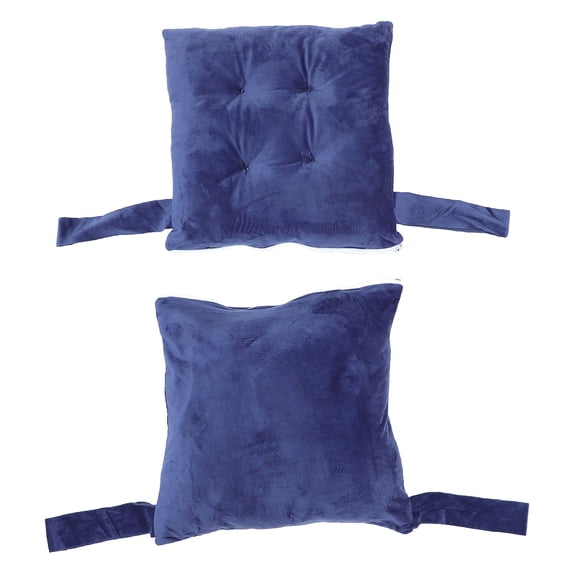 Raindrops 1Set Rocking Chair Seat Cushion with Ties Blue Velure Polyester Fiber Cotton for Home Office Use