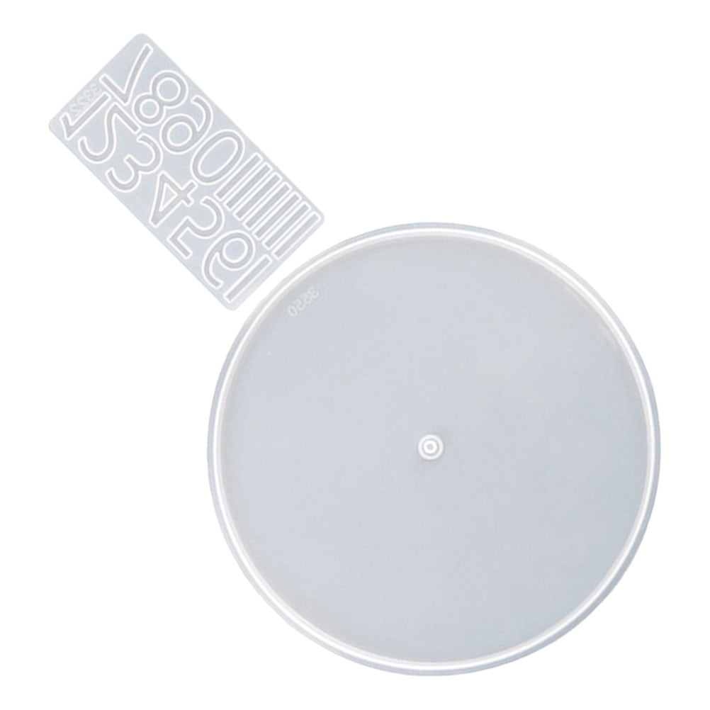 Raindrops 1Set Round Clock Dial Casting Mold in Silicone with Arabic ...