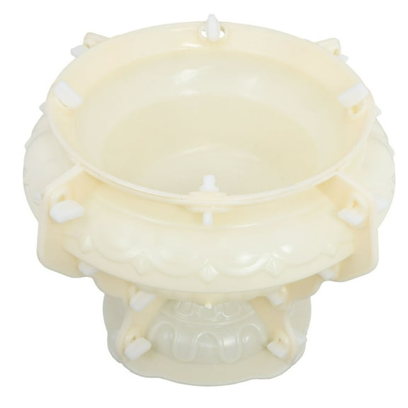 Raindrops 1Set Round Concrete Planter Molds for Gardening Projects Khaki Plastic