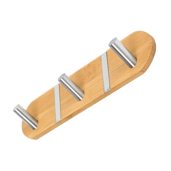 Raindrops Rustic Wood Wall Hooks Set for Bedroom Storage, Space-Saving Mounted Organizer, Stylish and Design