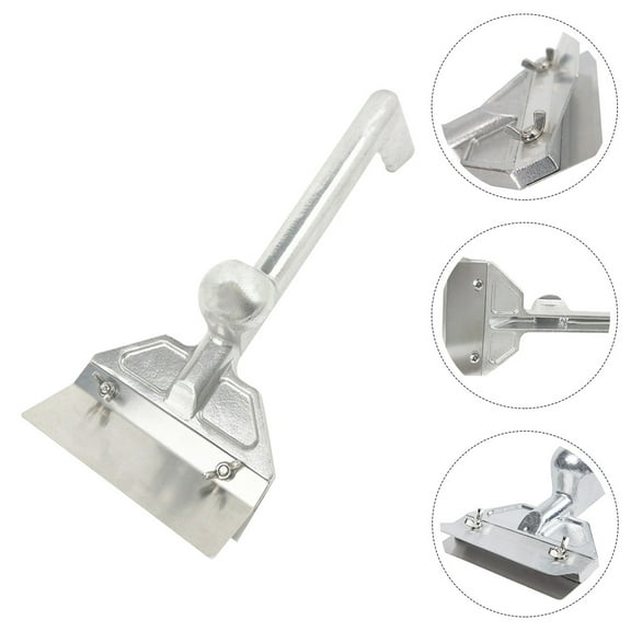 Raindrops 1Set Silver Professional Cooking Spatula Non-Stick Food Scraper with Ergonomic Handle for Kitchen Tools 15.72X5.89X5.11In