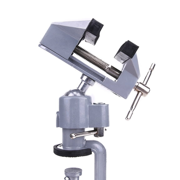 Raindrops 1Set Silver Swivel Vise with 360 Degree Rotating Function for Home Use