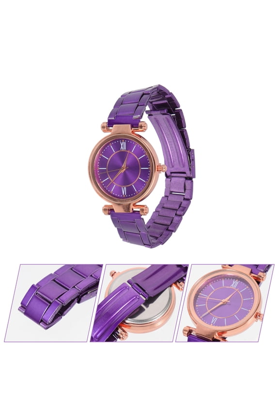 Elegant Women's Wristwatch with Glass and Steel Band for Stylish Everyday Wear