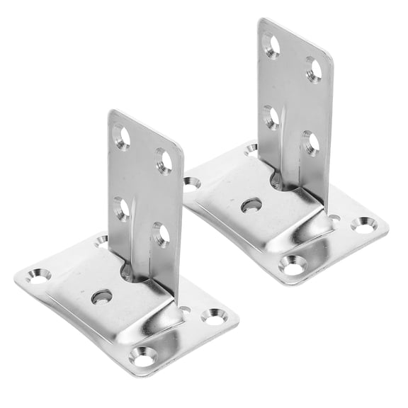 FOMIYES Heavy Duty Stainless Steel Table Bracket for Boat Plated Silver Removable 1Set