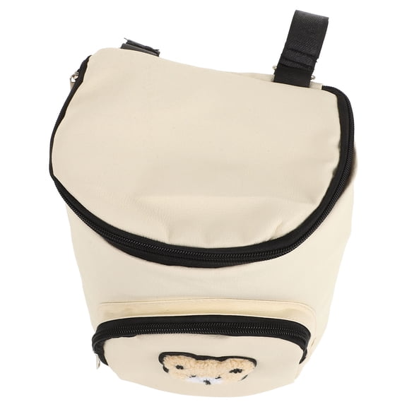 Raindrops 1Set Stroller Toddler Attachment in Beige with Waterproof PVC Material for Secure Storage