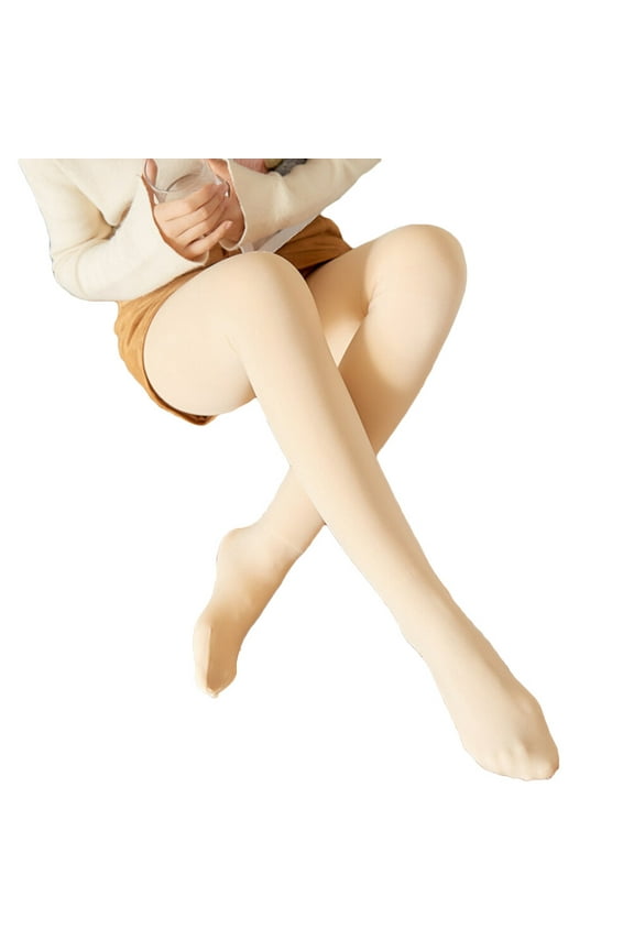 1Set Thick Leggings for Women Warm Elastic Pants Free Size Autumn Winter Daily Wear Polyester