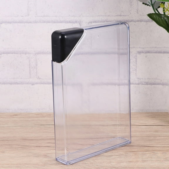 Raindrops 1Set Transparent Square Flat Water Bottle for Travel Compact Lightweight